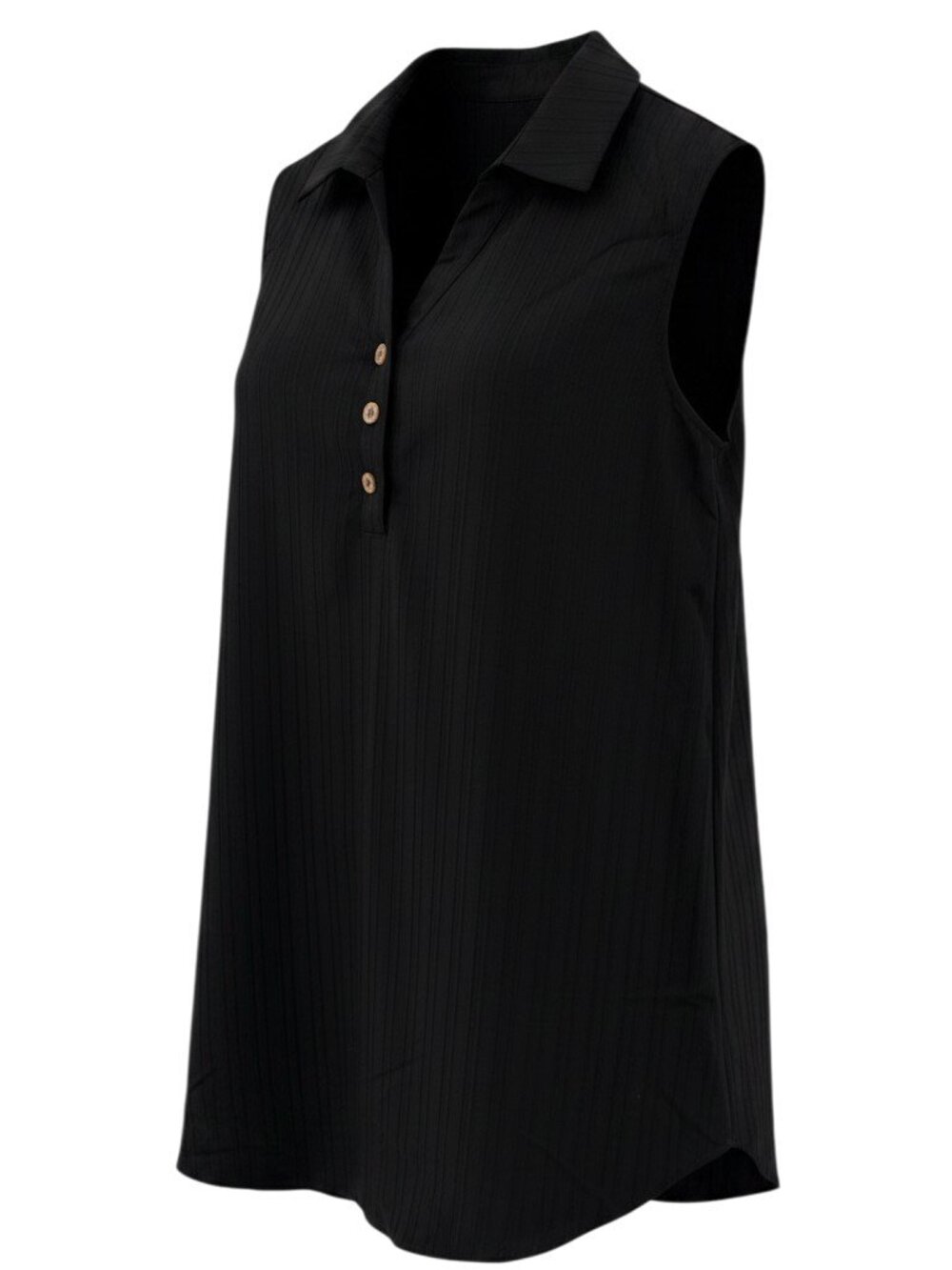 Cupshe Women's Size M Black Sleeveless Polo Top Mini Dress NWT Swim Coverup